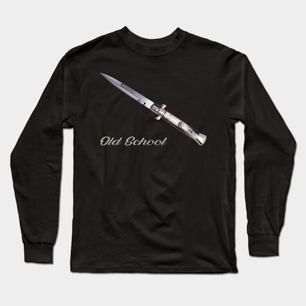 Switchblade - Old School Long Sleeve T-Shirt by RainingSpiders